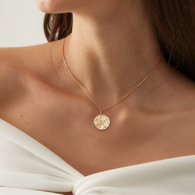 Dainty Saturn Necklace Sn 1200g 16 Min