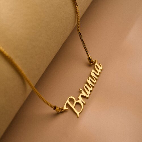Personalized silver initial necklace 2