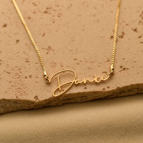 Personalized silver name necklace 1