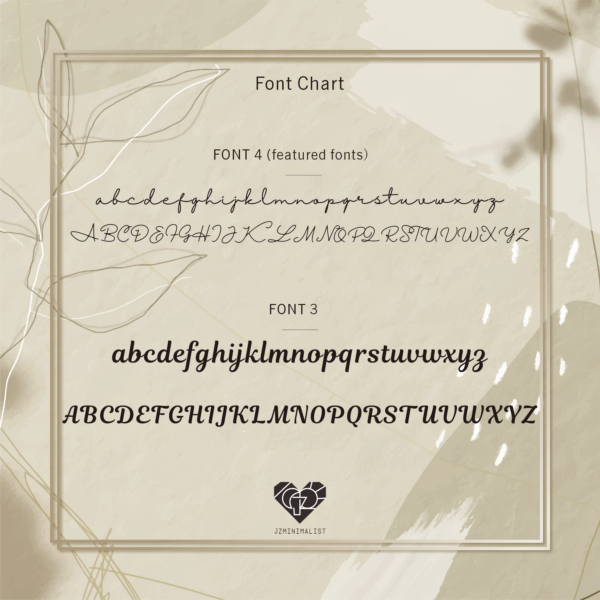 Font Chart Jz0002nm A