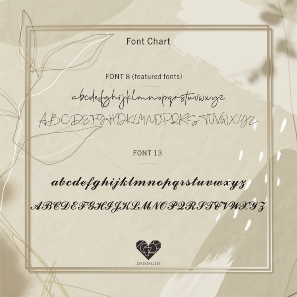 Font Chart Jz0002nm B