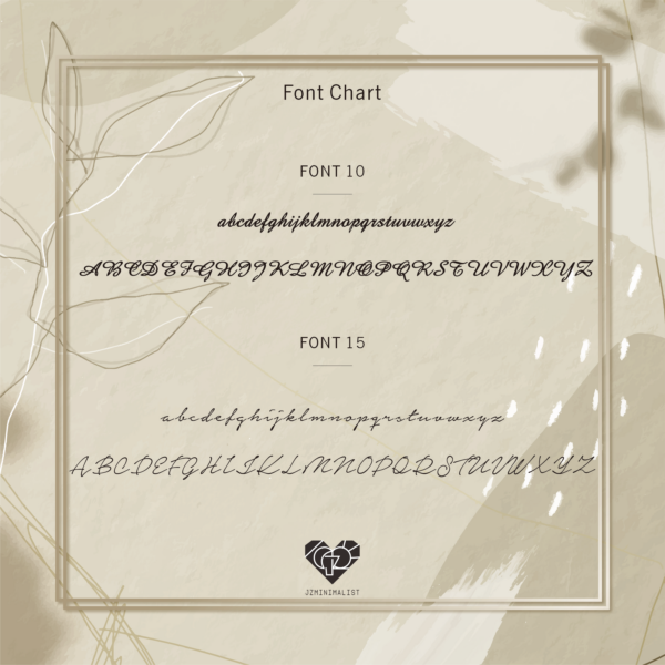 Font Chart Jz0002nm E