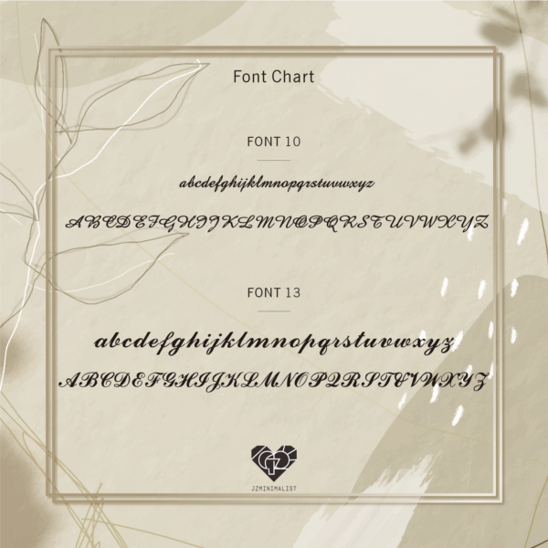 Font Chart Jz0002nm F