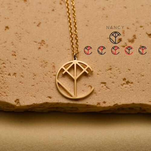 Name logo necklace 4