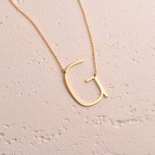 Personalized initial pendant necklace 3