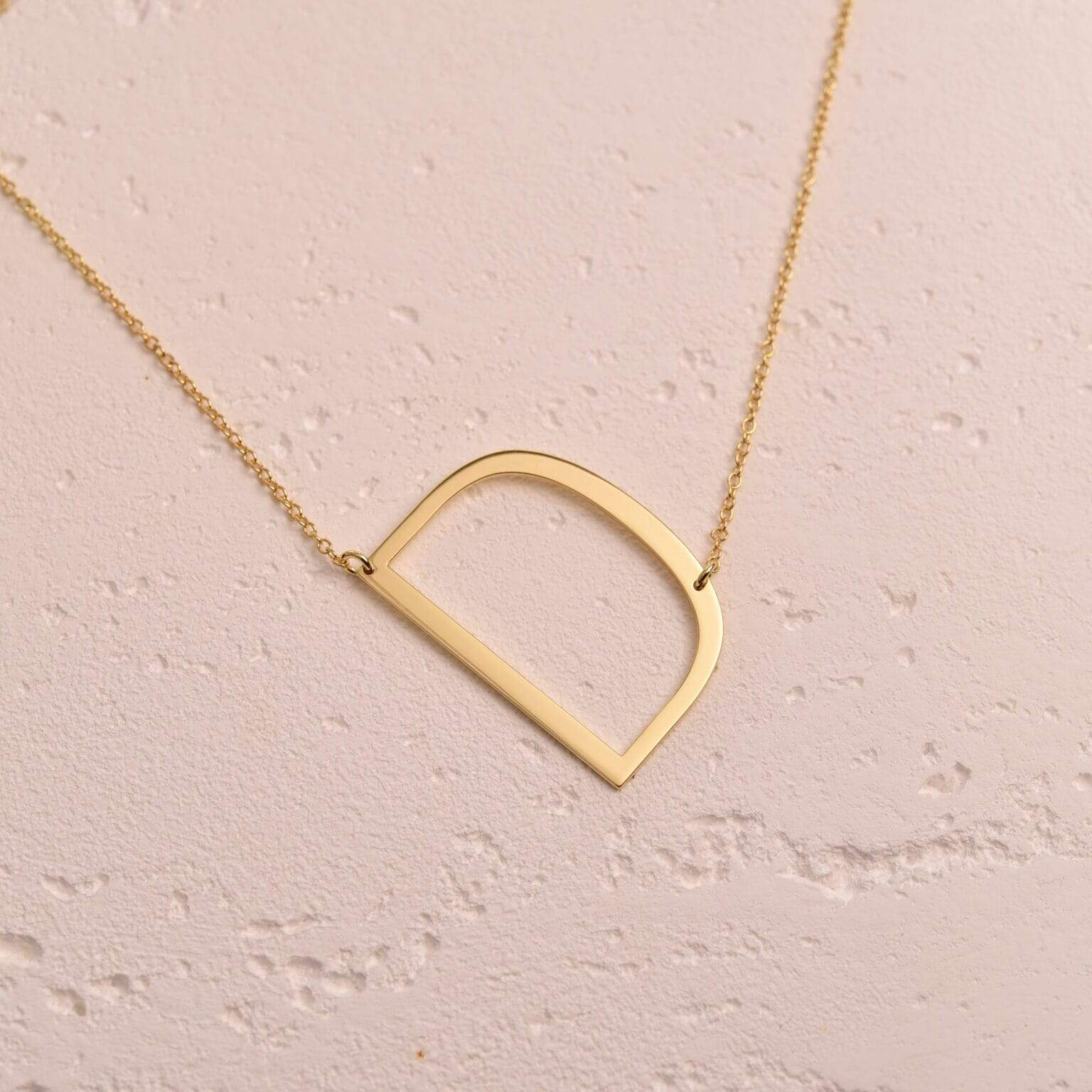 Personalized Letter Pendant Necklace