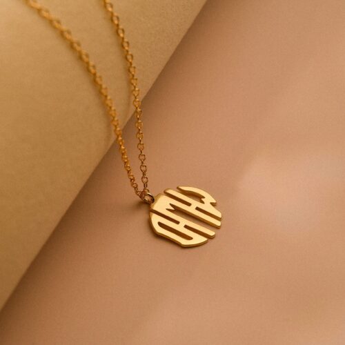 Personalized monogram necklace 2