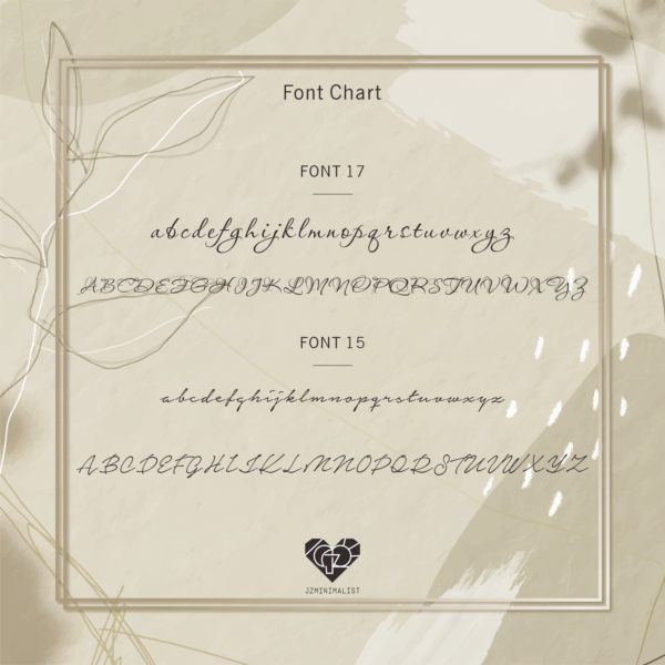 Font Chart Jz0004nm C