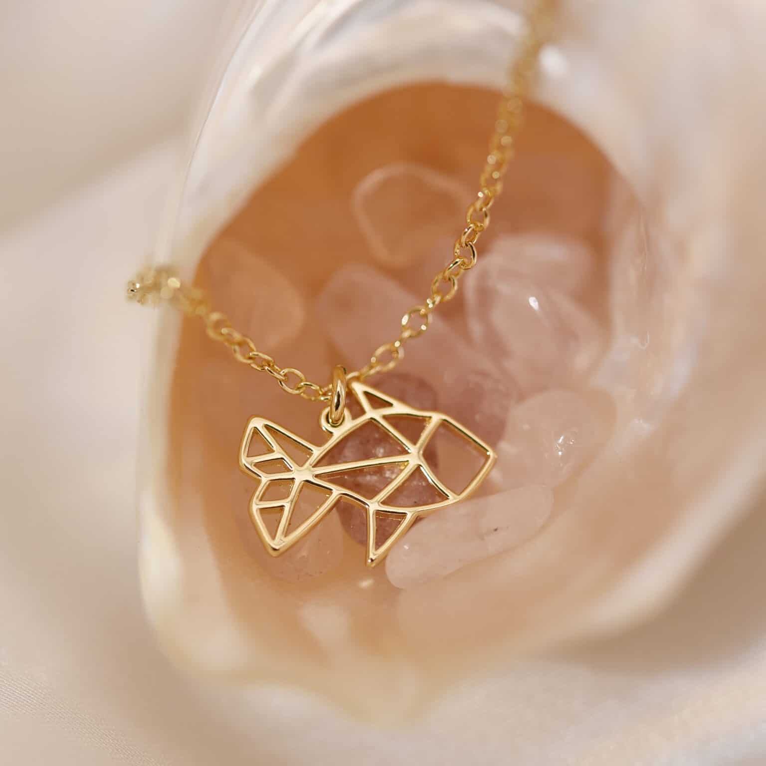 Origami Fish Necklace