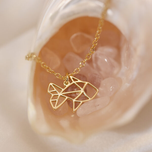 Origami fish necklace 2