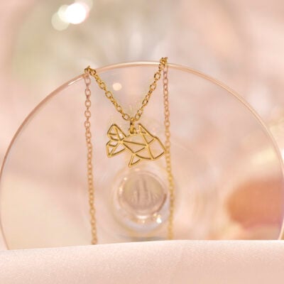 Origami fish necklace 3