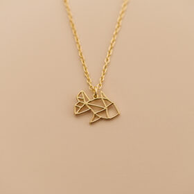Origami fish necklace 4
