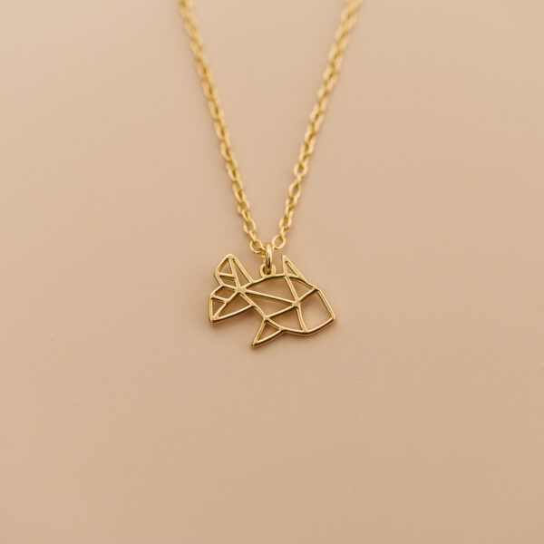 Origami fish necklace 4