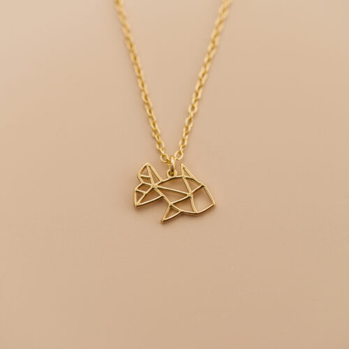 Origami fish necklace 4