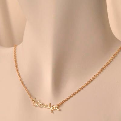 Personalized handwriting necklace 4