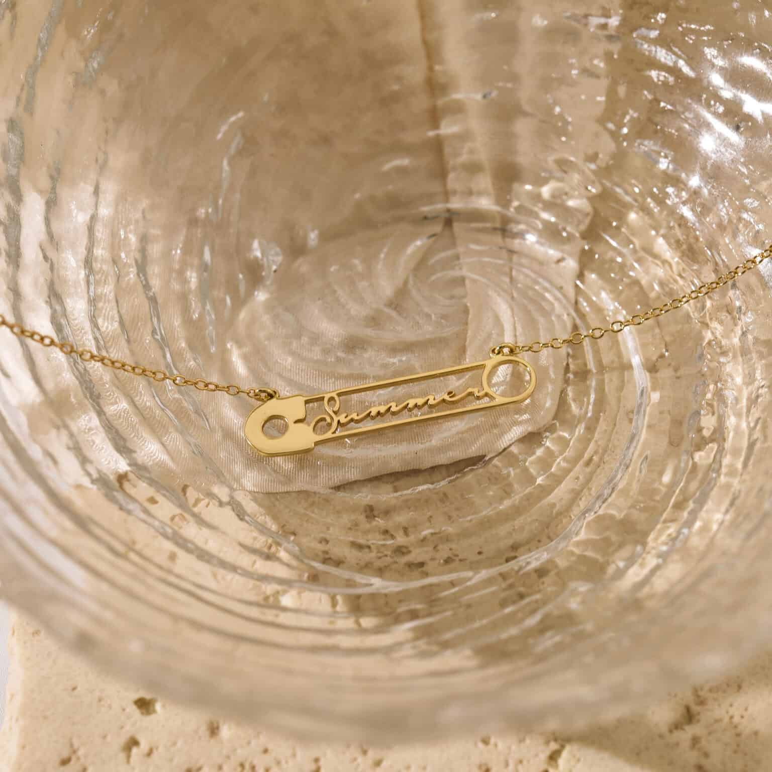 Personalized Pin Necklace