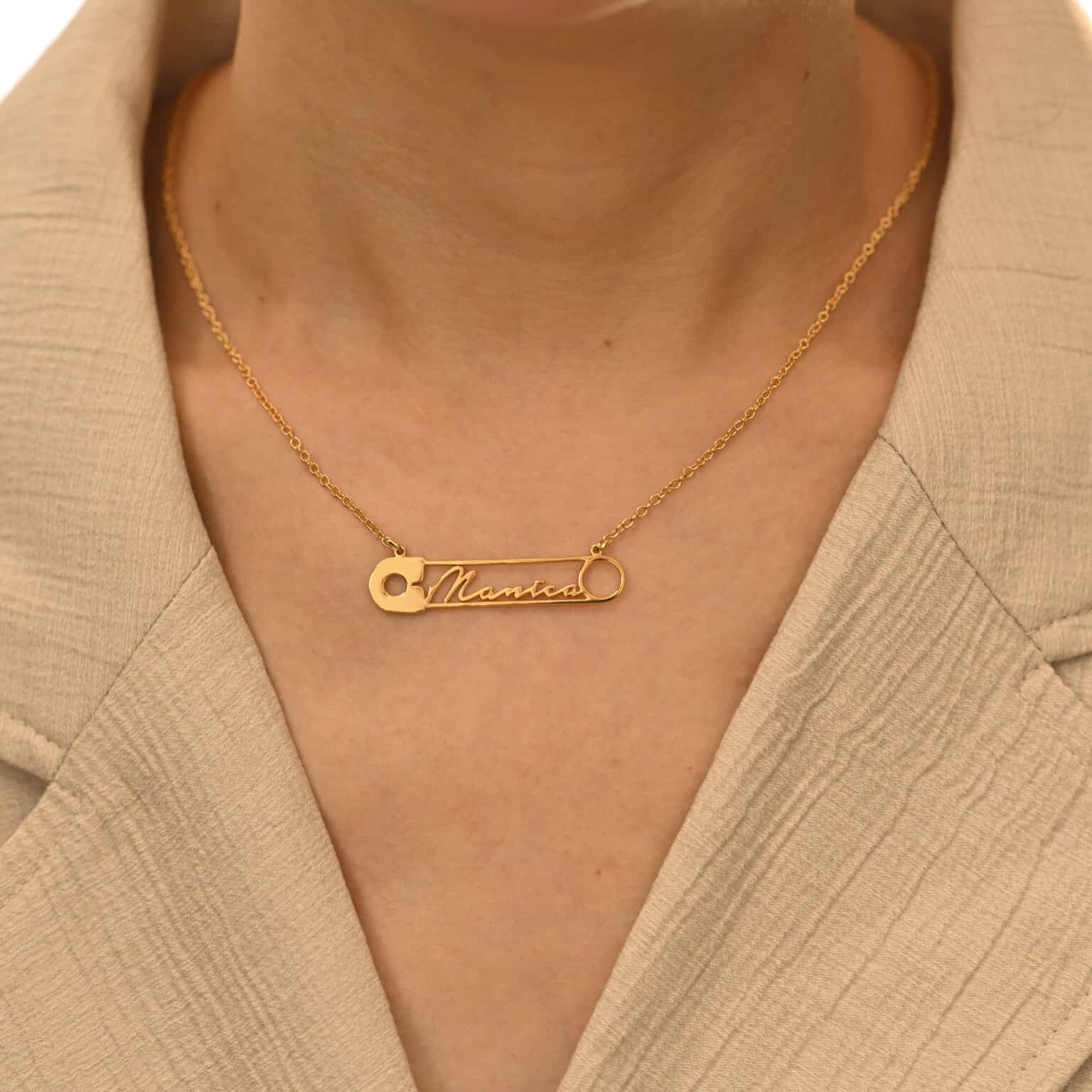 Personalized Pin Necklace