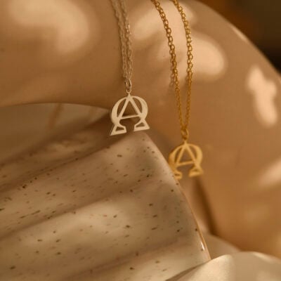 Alpha omega necklace for women 4