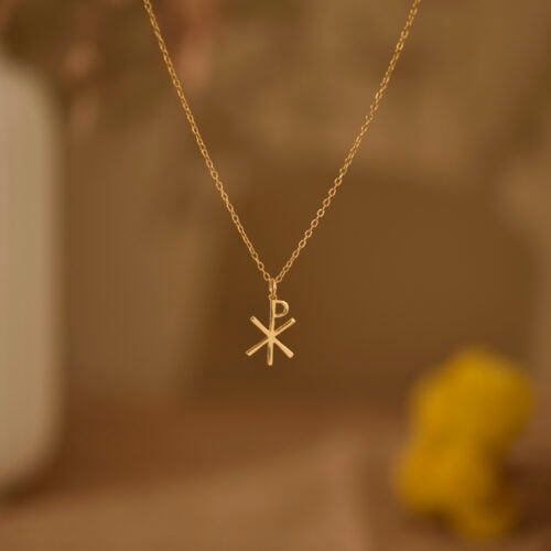 Chi rho cross necklace 1