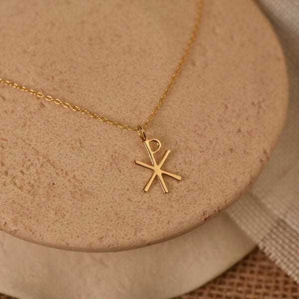 Chi rho cross necklace 2