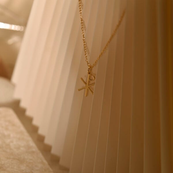 Chi rho cross necklace 4