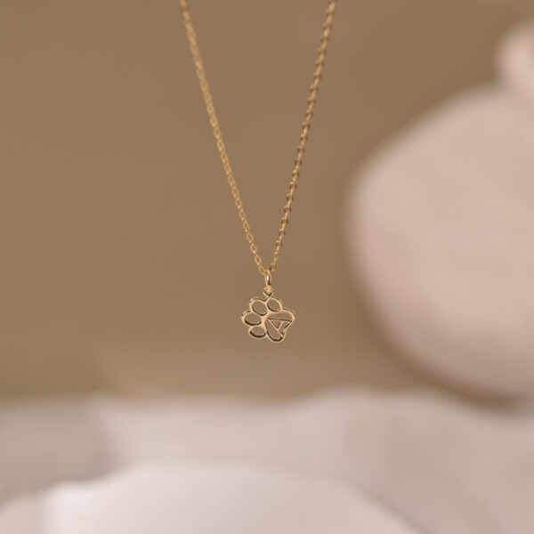 Paw print name necklace 2