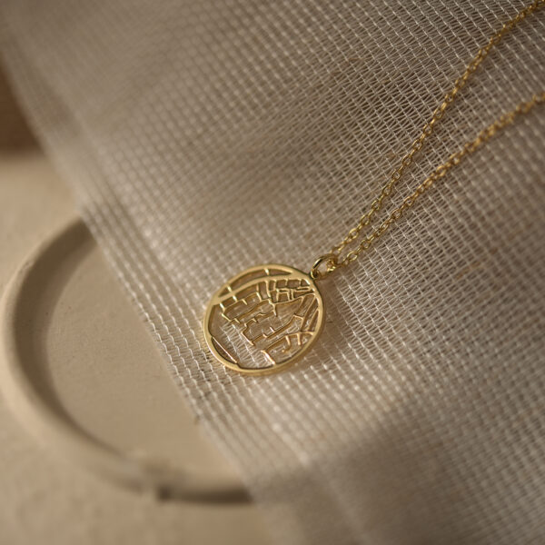 Personalized map necklace 3