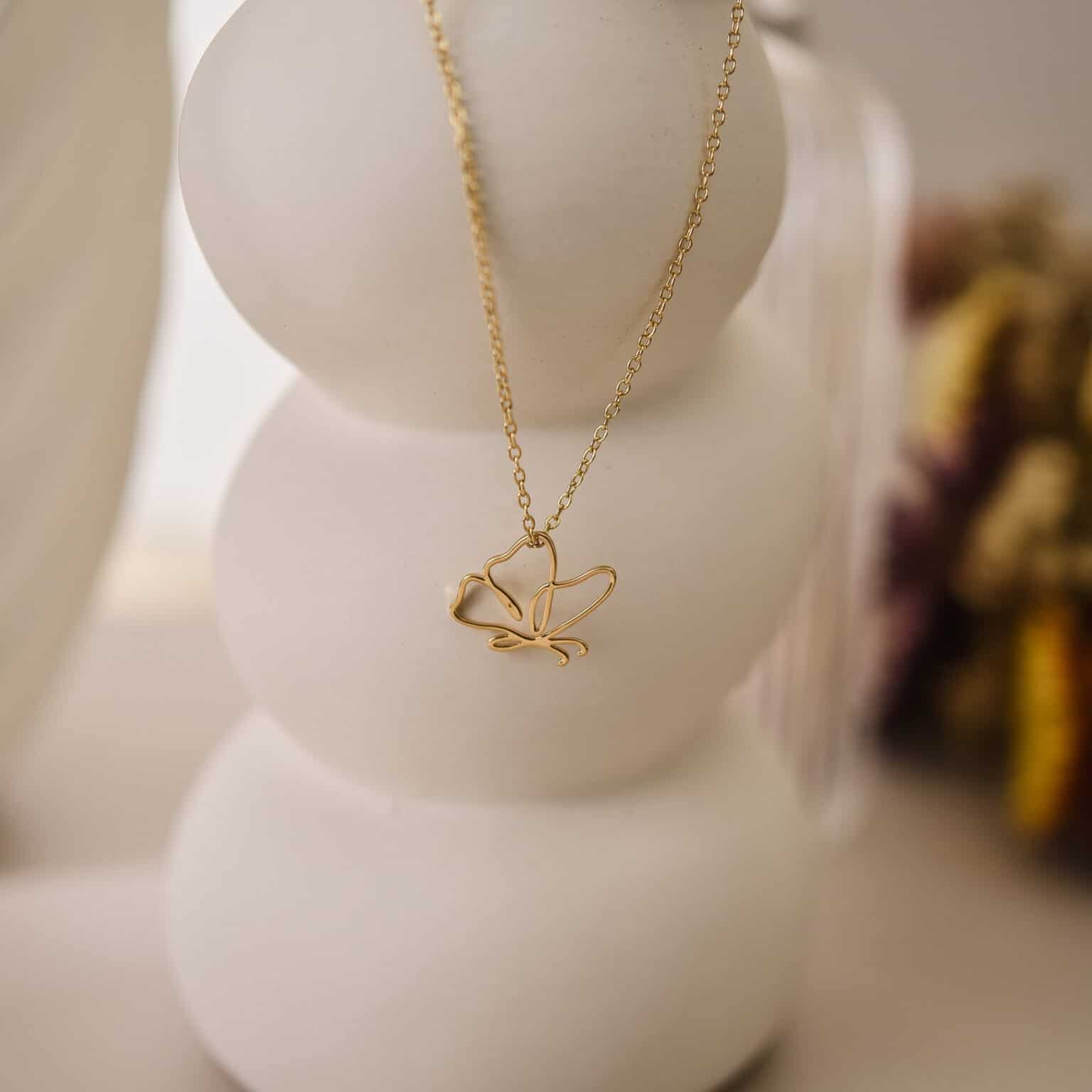 Silver Butterfly Necklace