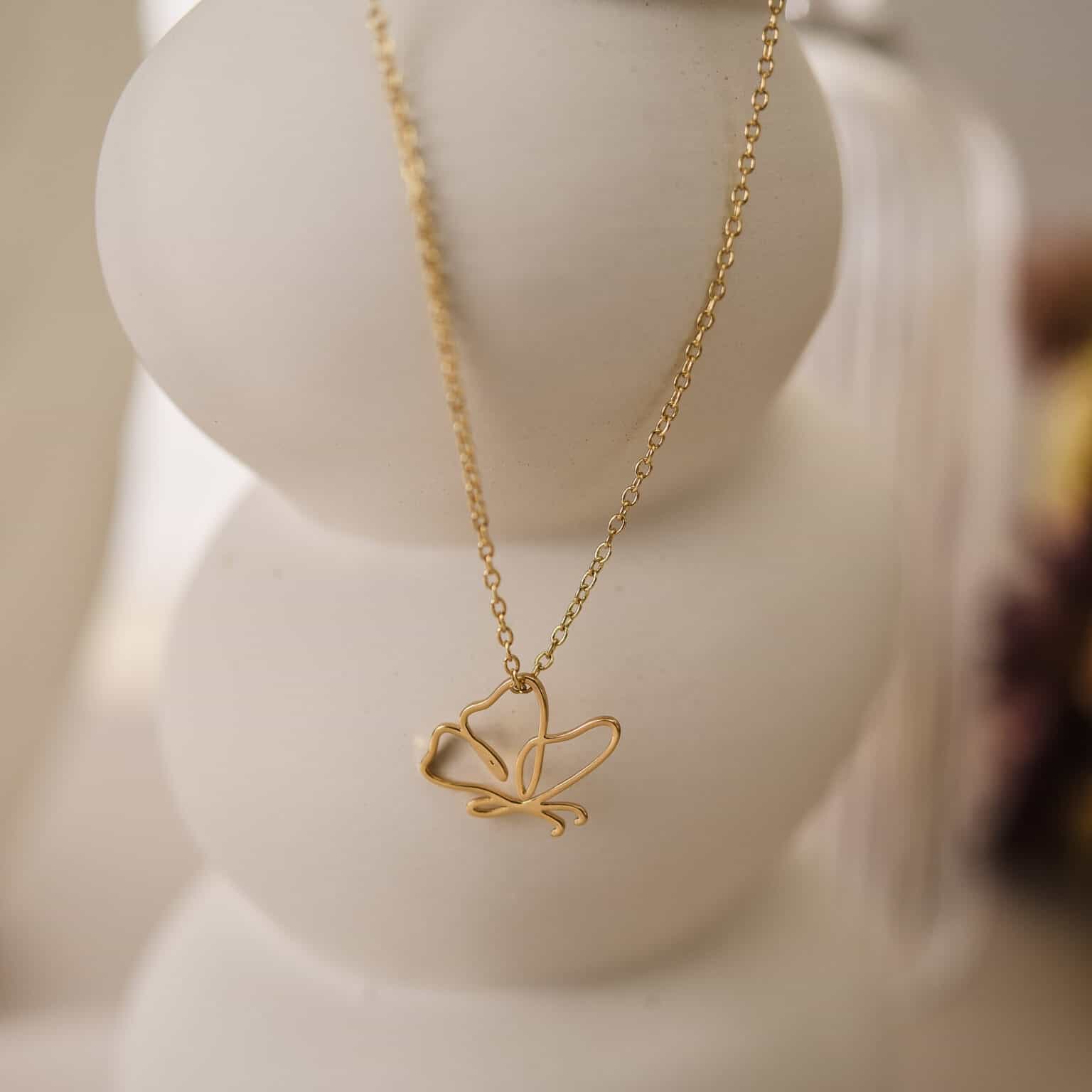 Silver Butterfly Necklace