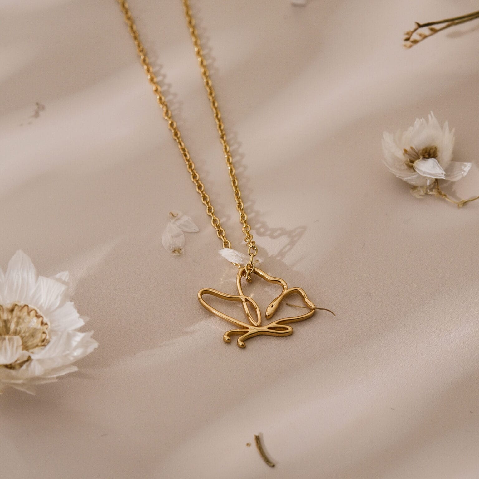 Silver Butterfly Necklace