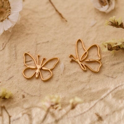 Silver butterfly necklace 6