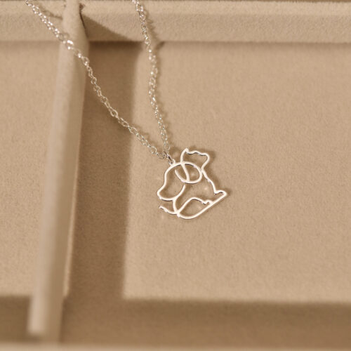 Tiny cat necklace 3