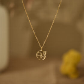 World map necklace 1