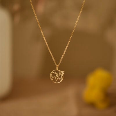 World map necklace 1