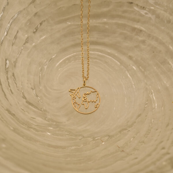World map necklace 2