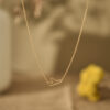 Dainty airplane necklace 1