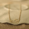 Dainty airplane necklace 4
