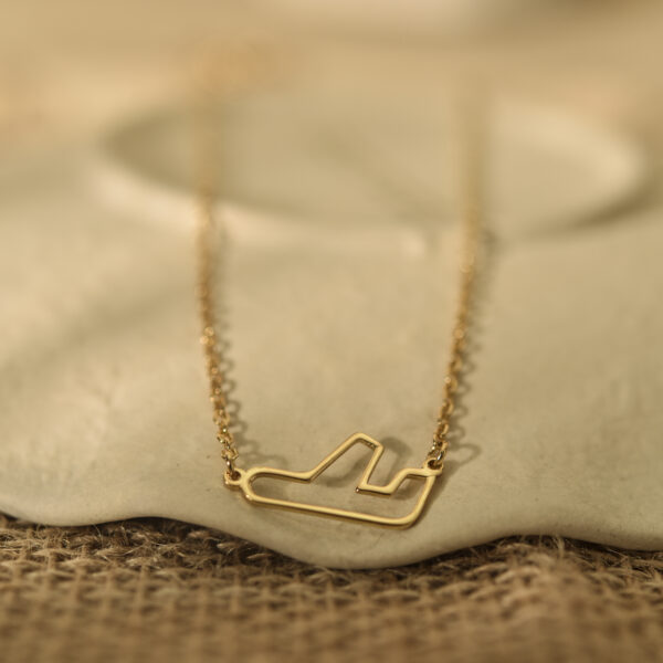 Dainty airplane necklace 4