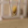 Gold cross necklace 3