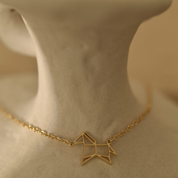 Origami horse necklace 2