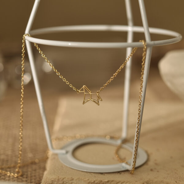 Origami horse necklace 4