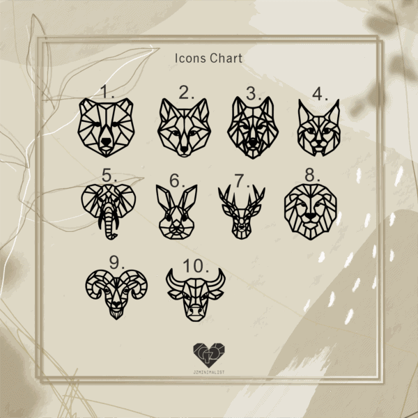 Animal icons chart jzminimalist